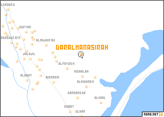 map of Dār al Manāşirah