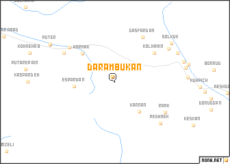 map of Daram Būkān