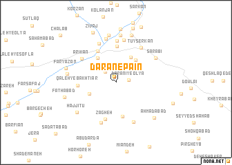 map of Dārān-e Pāʼīn