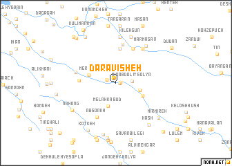 map of Darāvīsheh