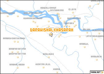 map of Darāwīsh al Khasārah