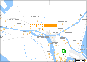 map of Darband-e Gharbī