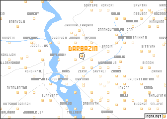 map of Darbāzīn