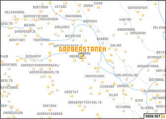 map of Darb-e Āstāneh