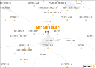 map of Dárdaitelep