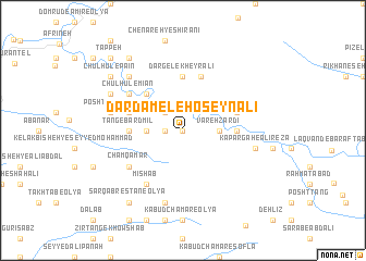 map of Dārdamel-e Ḩoseyn‘alī