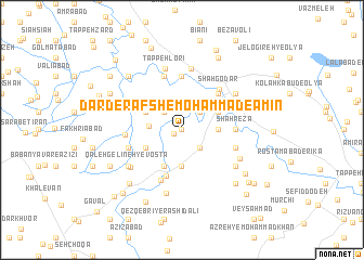 map of Dār Derafsh-e Moḩammad-e Amīn