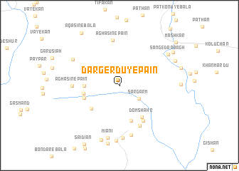 map of Dar Gerdū-ye Pā\