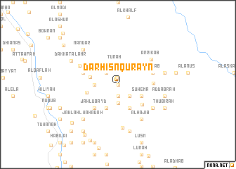 map of Dār Ḩişn Qurayn