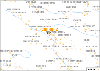 map of Dār Ḩowẕ