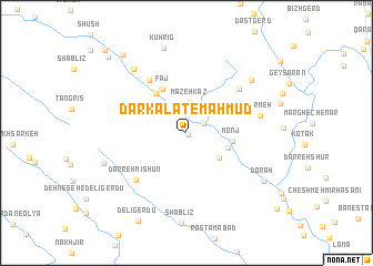 map of Dar Kalāt-e Maḩmūd