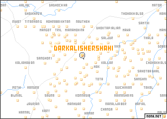 map of Darkāli Sher Shāhi