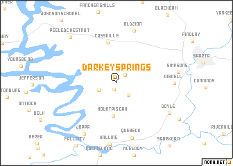 map of Darkey Springs