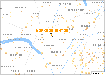 map of Darkhān Mahtam