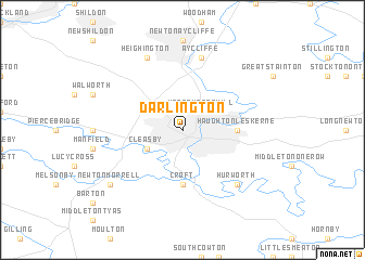 map of Darlington