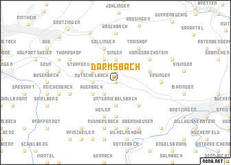 map of Darmsbach