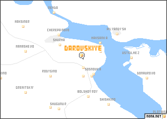 map of Darovskiye