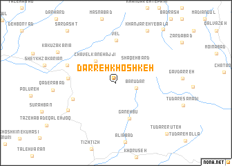 map of Darreh Khoshkeh