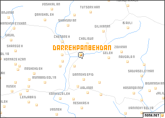 map of Darreh Panbehdān