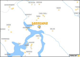 map of Darreh Pīr