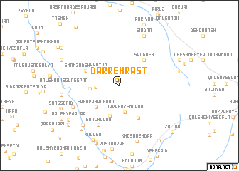 map of Darreh Rāst