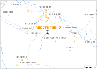 map of Darreh Shahr