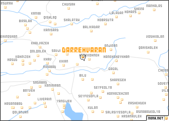 map of Darrehvarān