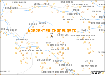 map of Darreh-ye Bīzhan-e Vosţá