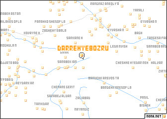 map of Darreh-ye Bozrū