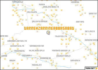 map of Darreh Zarrīn-e ‘Abbāsābād