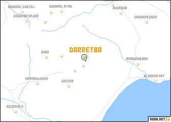 map of Dar Retba