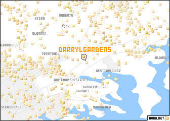map of Darryl Gardens