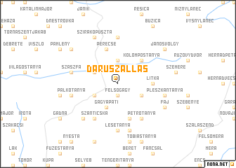 map of Daruszállás