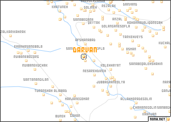 map of Dārvan