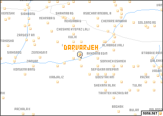map of Darvarjeh