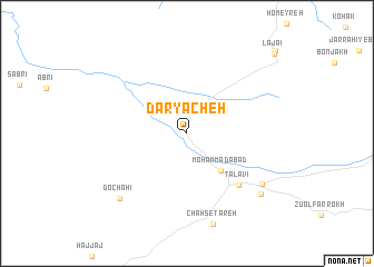 map of Daryācheh