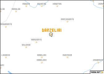 map of Darželiai