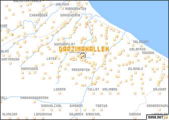 map of Darzī Maḩalleh