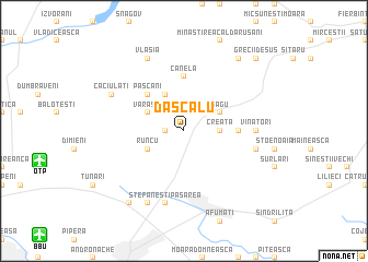 map of Dascălu