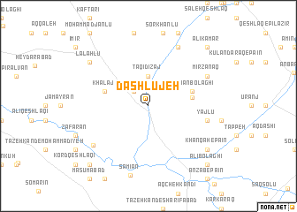 map of Dāshlūjeh