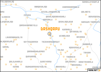 map of Dāsh Qāpū