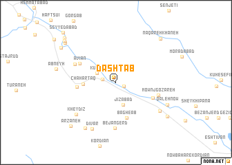 map of Dashtāb