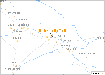 map of Dasht-e Beyẕā