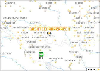 map of Dasht-e Chahār Pāreh