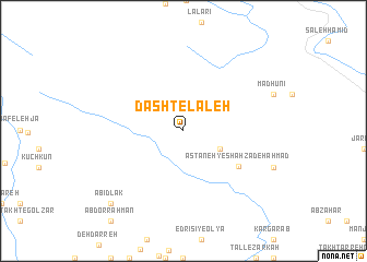 map of Dasht-e Lāleh