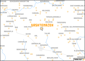 map of Dasht-e Māzeh