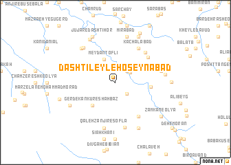 map of Dashtī Leyl-e Ḩoseynābād