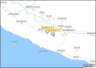 map of Dashtī