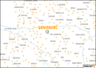 map of Dašinovac