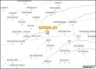 map of Dās Qal‘eh